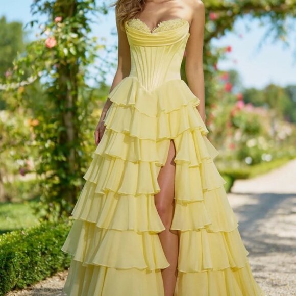 Sherri Hill Yellow Prom Dress #56911